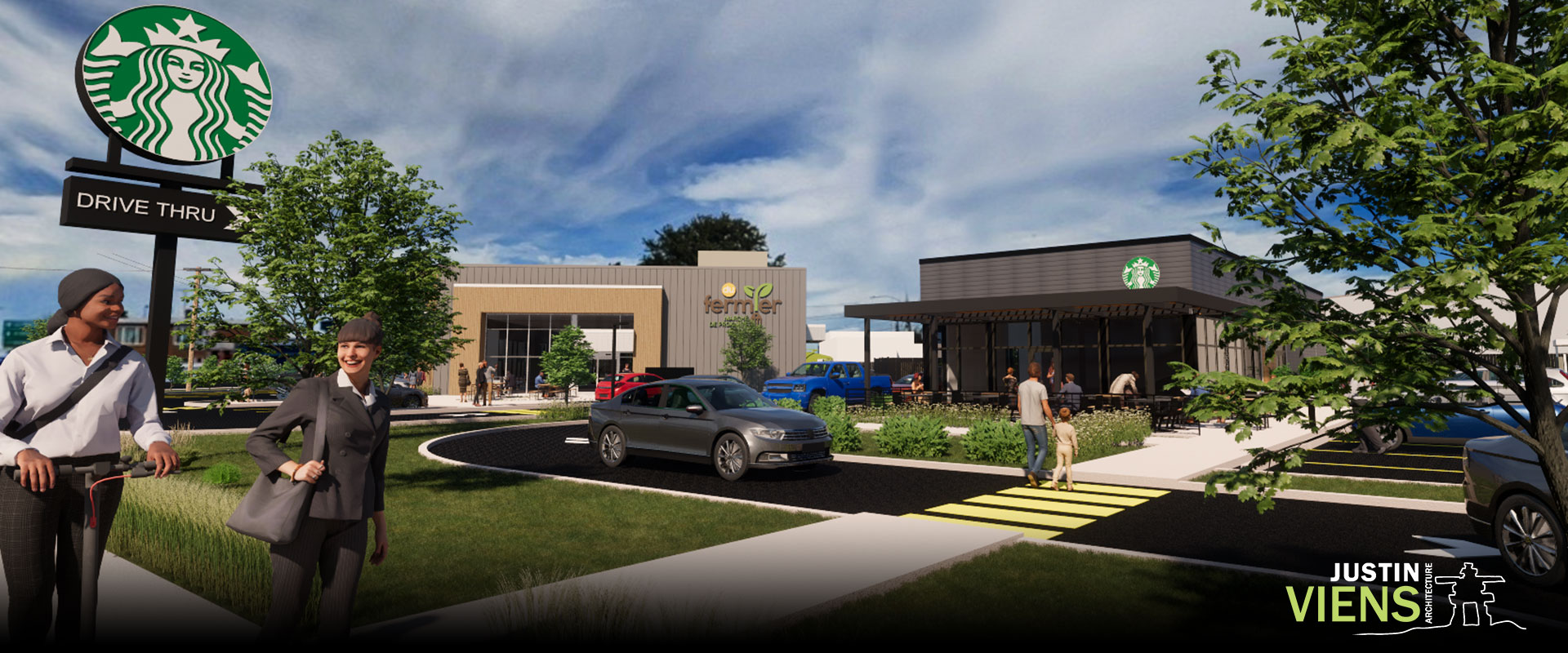 Starbucks SaintHyacinthe Justin Viens Architectes